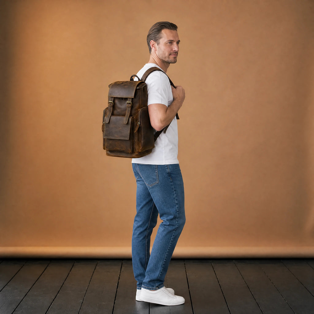 Sac à Dos Moto Vintage Imperméable - VETEMENT Studio HOMME