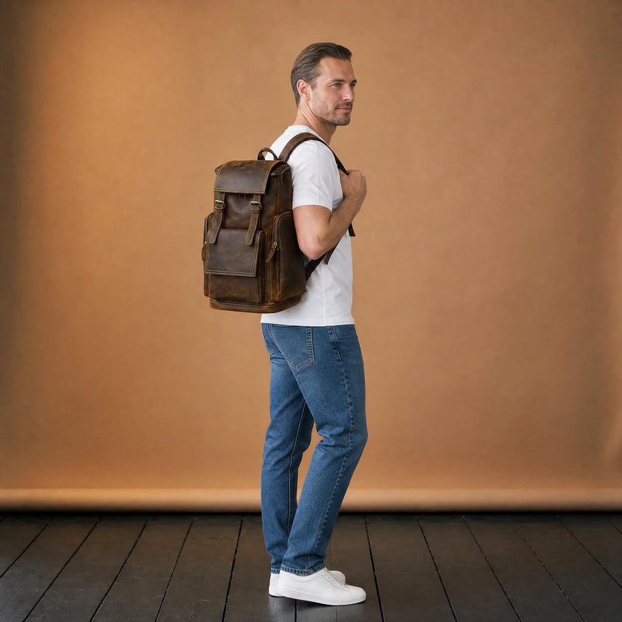 Sac à Dos Moto Vintage Imperméable - VETEMENT Studio HOMME
