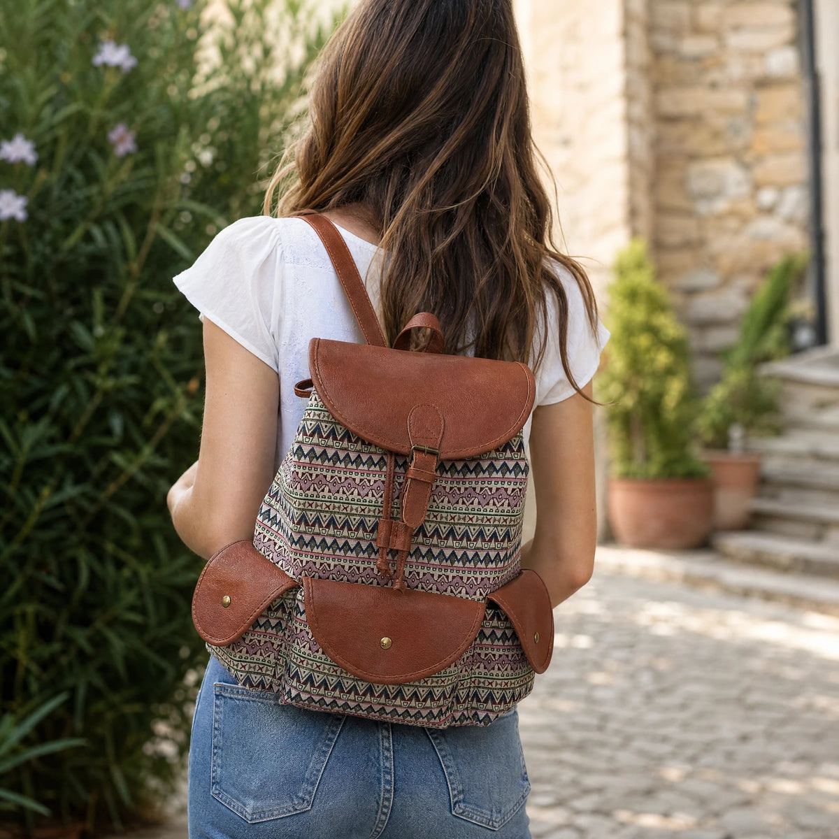 Sac à Dos ville Femme Vintage - Utilisation GLOBALE