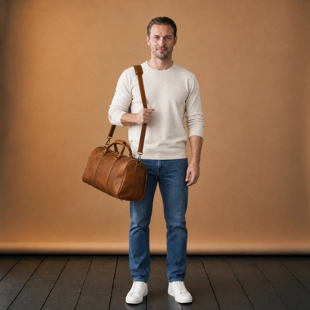 Sac de Sport Cuir Homme Vintage - VETEMENT Studio HOMME
