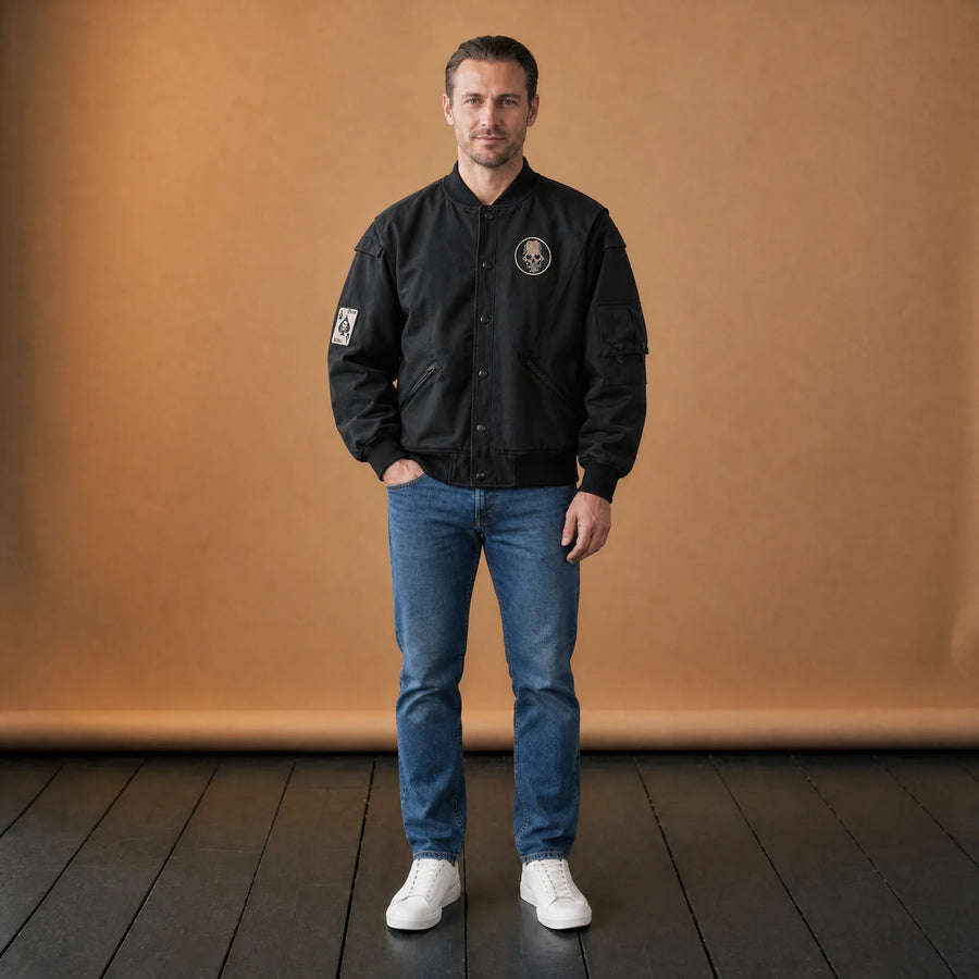 Spring Autumn Men's Denim Jacket Hong Kong Style Loose Fit Trendy Brand Work Clothes Korean Version Trendy Flow - VETEMENT Studio HOMME