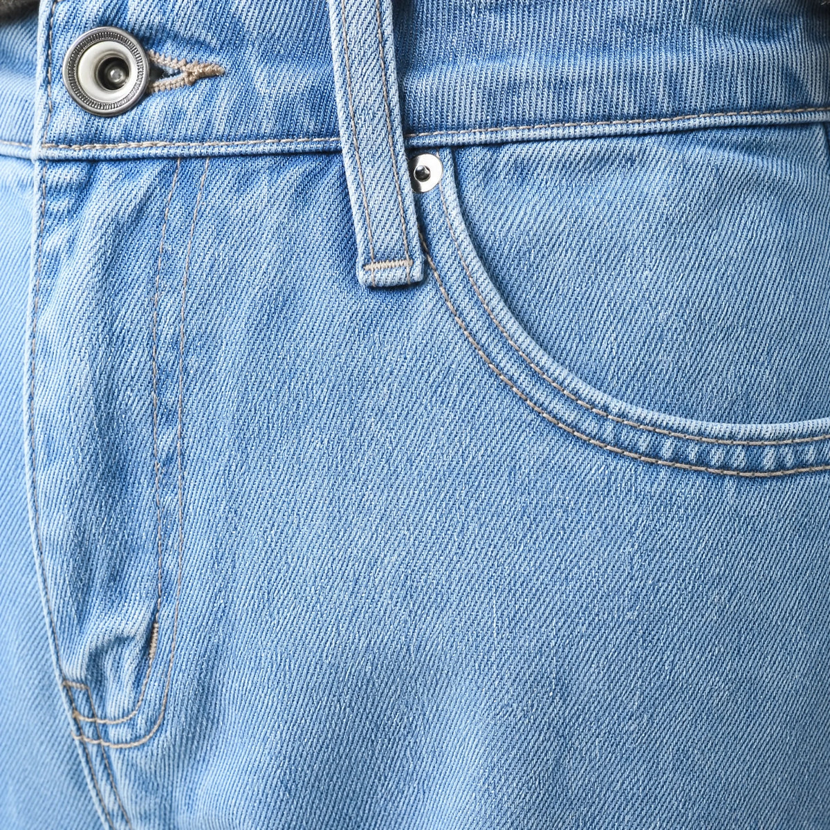 Style Année 80 Femme Jean - close-up détail matière