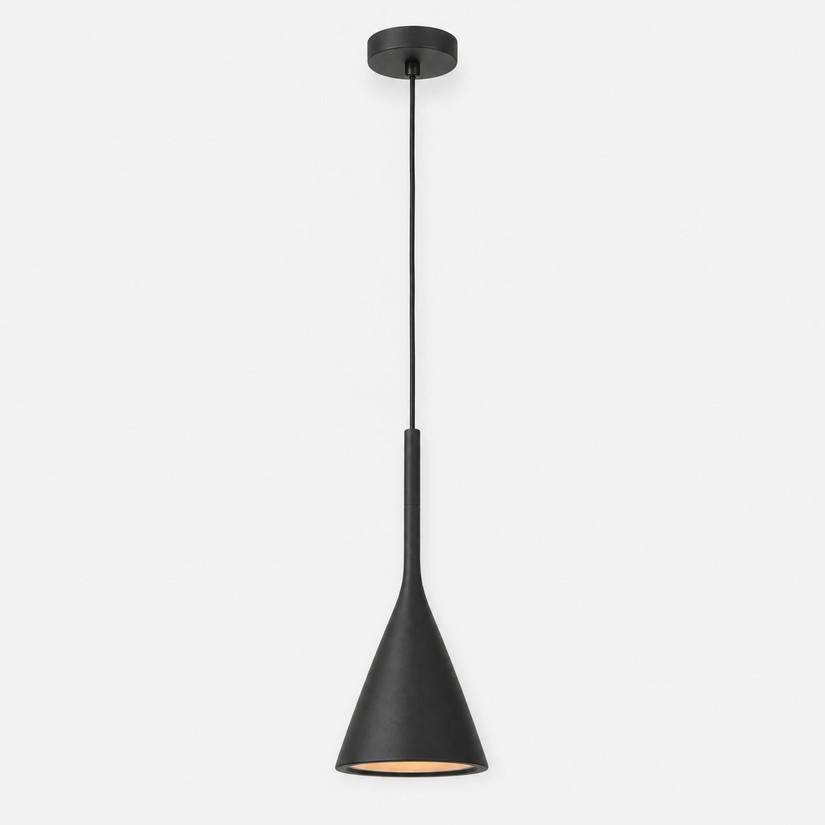 Suspension Conique Vintage en Aluminium Noir ou Vert - image principale