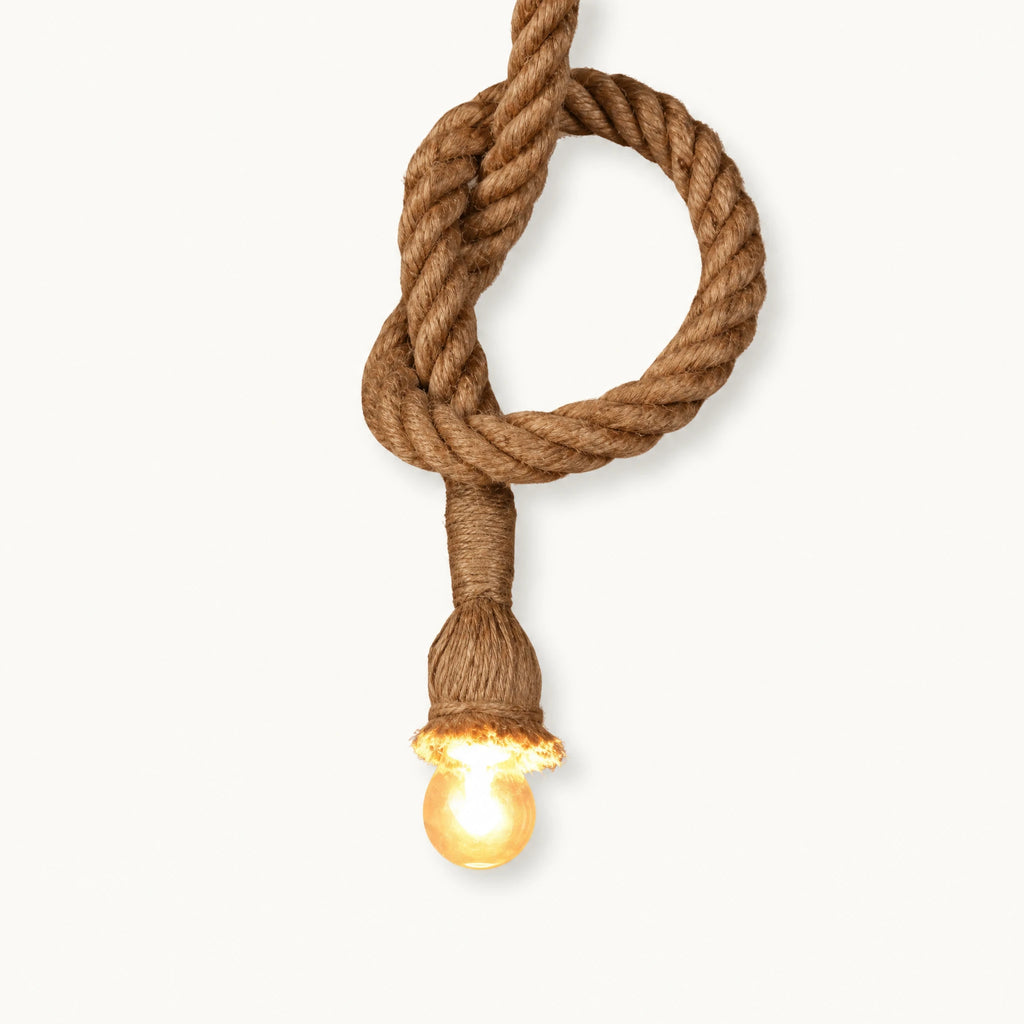 Suspension Corde Chanvre au Style Industriel Vintage - image principale