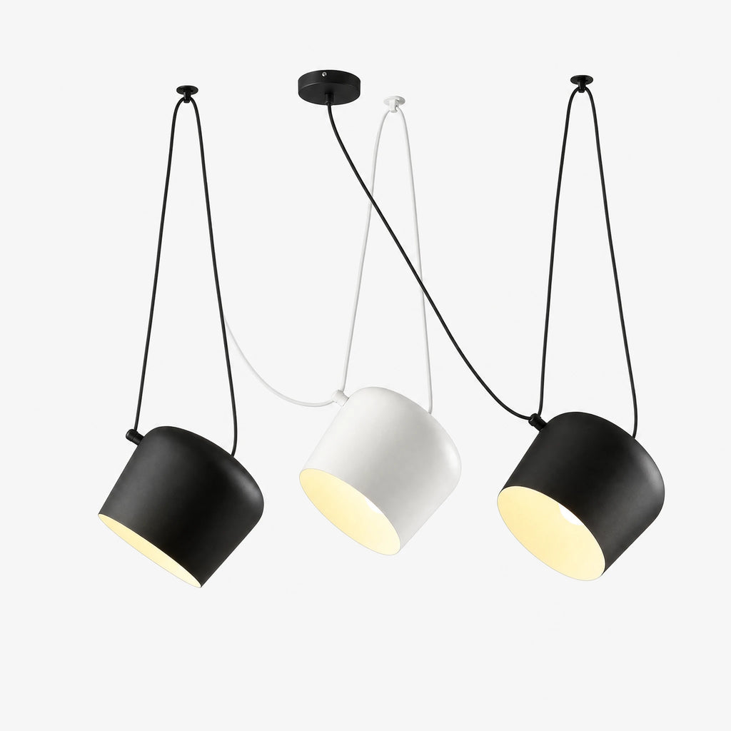 Suspension moderne tambour avec câble réglable - image principale