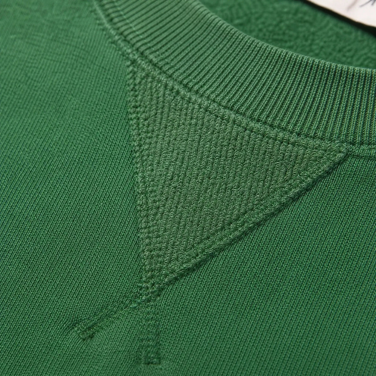 Sweat Vintage College - close-up détail matière