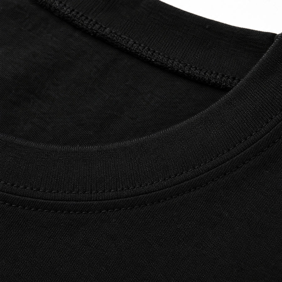 T-shirt de sport uni sans manches vintage - close-up détail matière