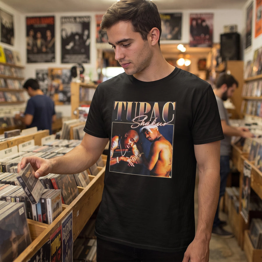 T-Shirt Tupac Année 80 - Utilisation GLOBALE
