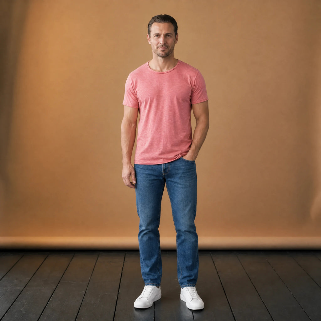 T-shirt vintage à manches courtes de couleur unie - VETEMENT Studio HOMME