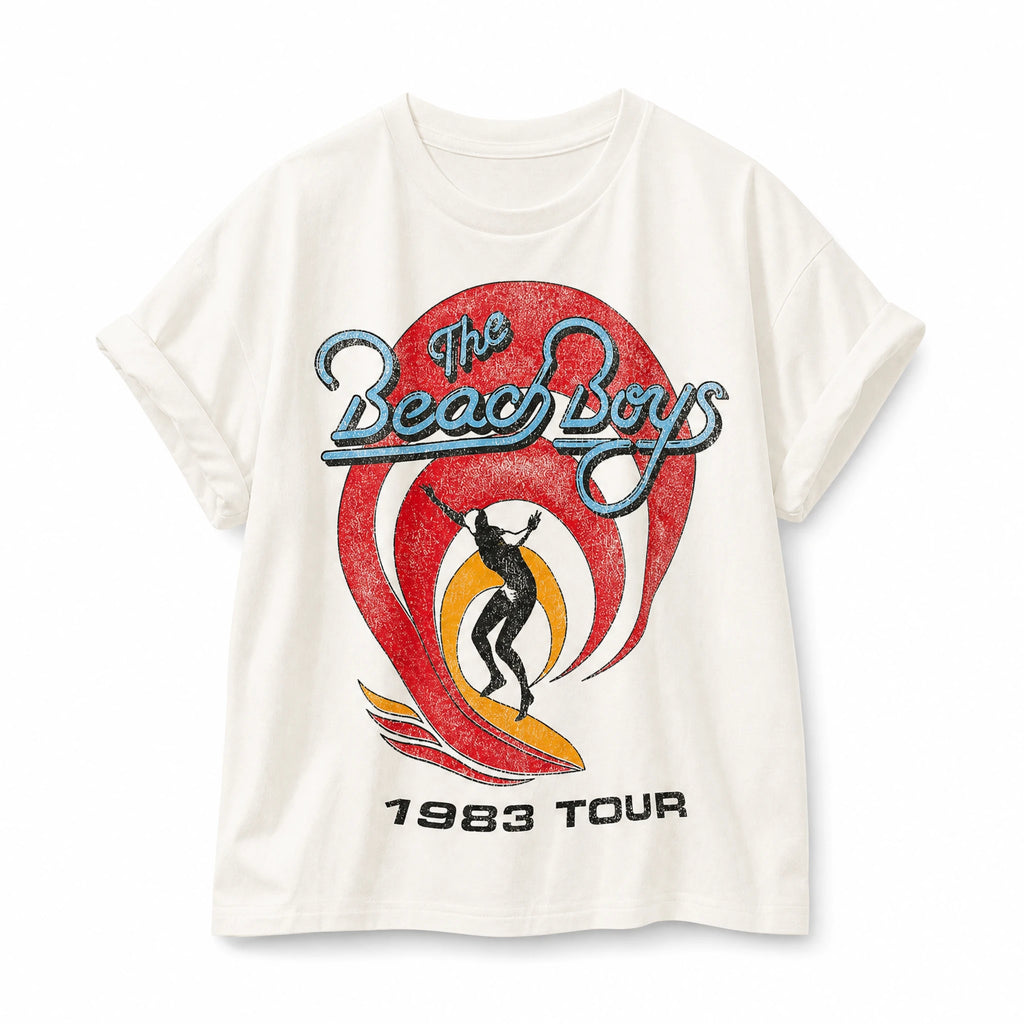 T-shirt vintage années 80 The Beach Boys 1983 Tour - image principale