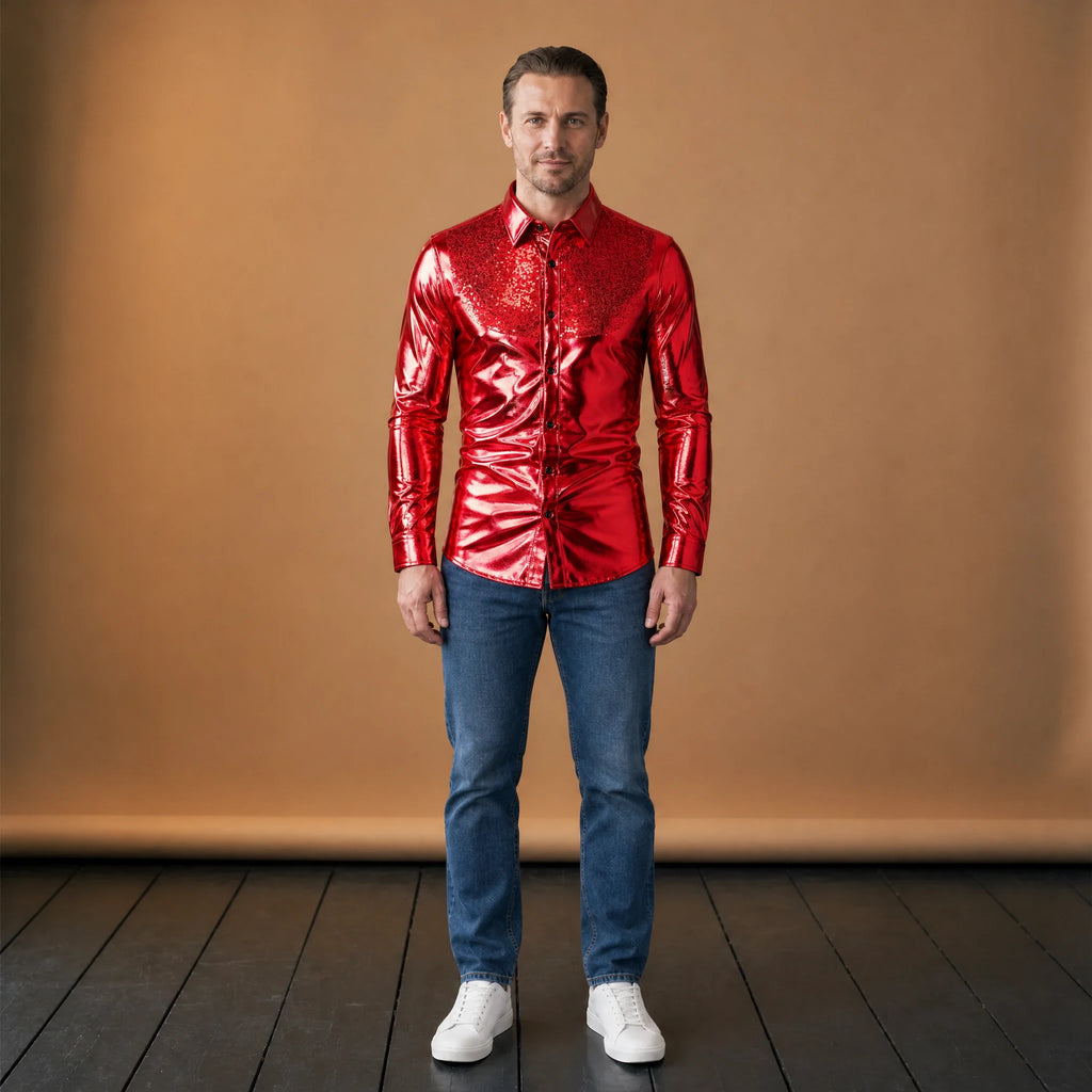 Tenue Année 80 Homme Brillante - VETEMENT Studio HOMME