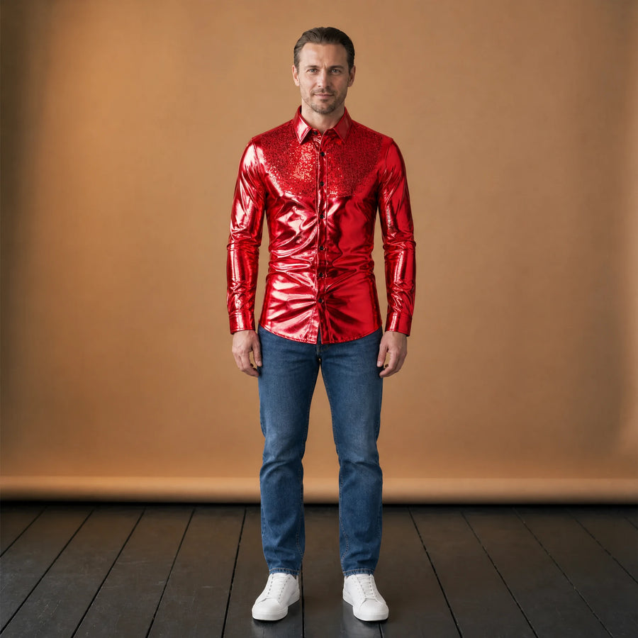 Tenue Année 80 Homme Brillante - VETEMENT Studio HOMME