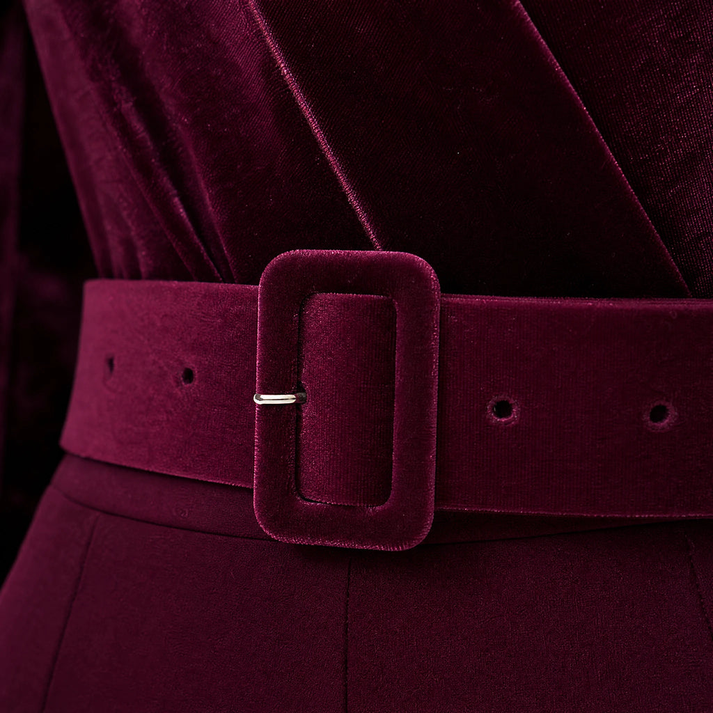 Tenue Disco Femme Velours - close-up détail matière