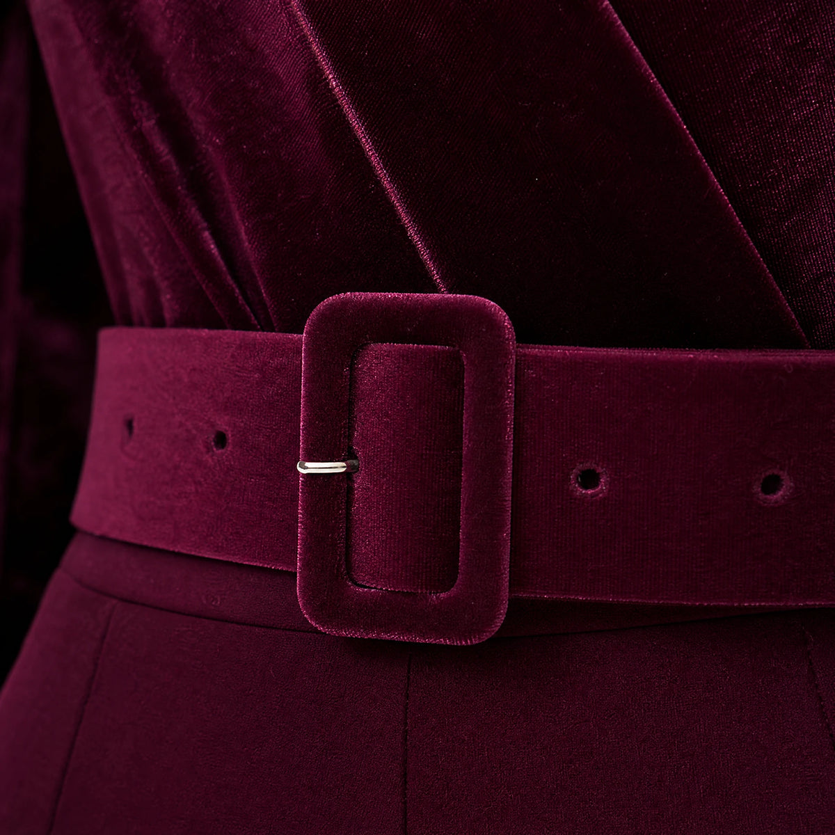 Tenue Disco Femme Velours - close-up détail matière