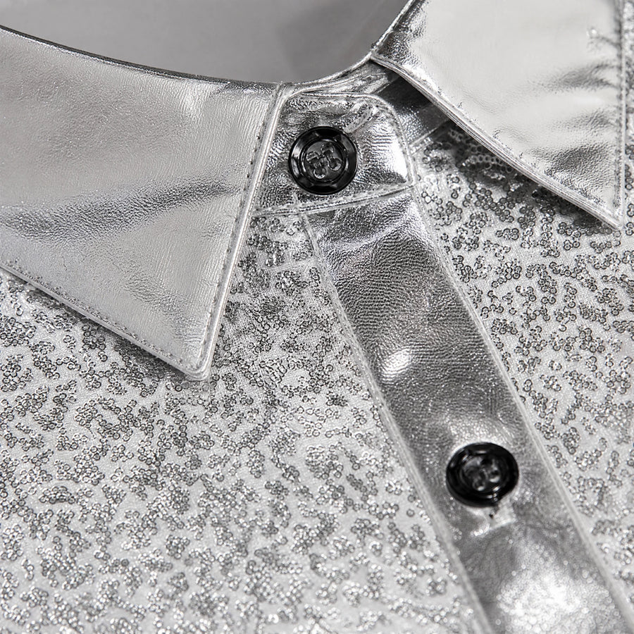 Tenue Disco Homme Chic - close-up détail matière