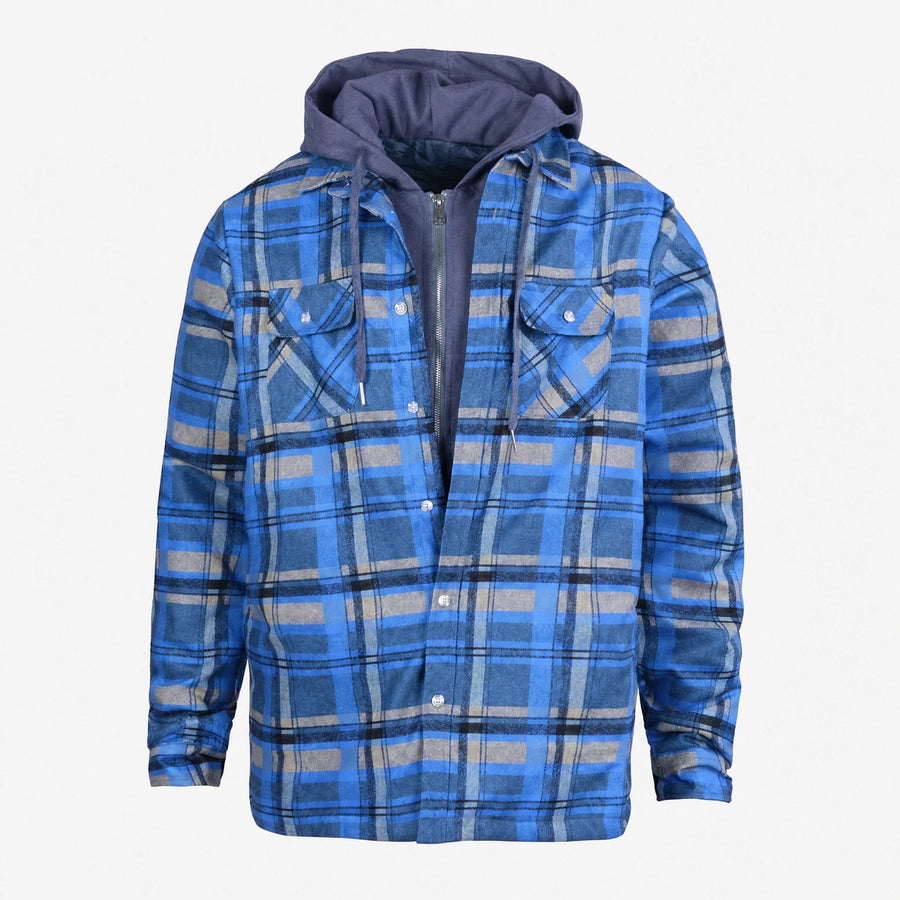 Veste à Carreaux Homme Vintage - Bleu / S … (7 tailles)