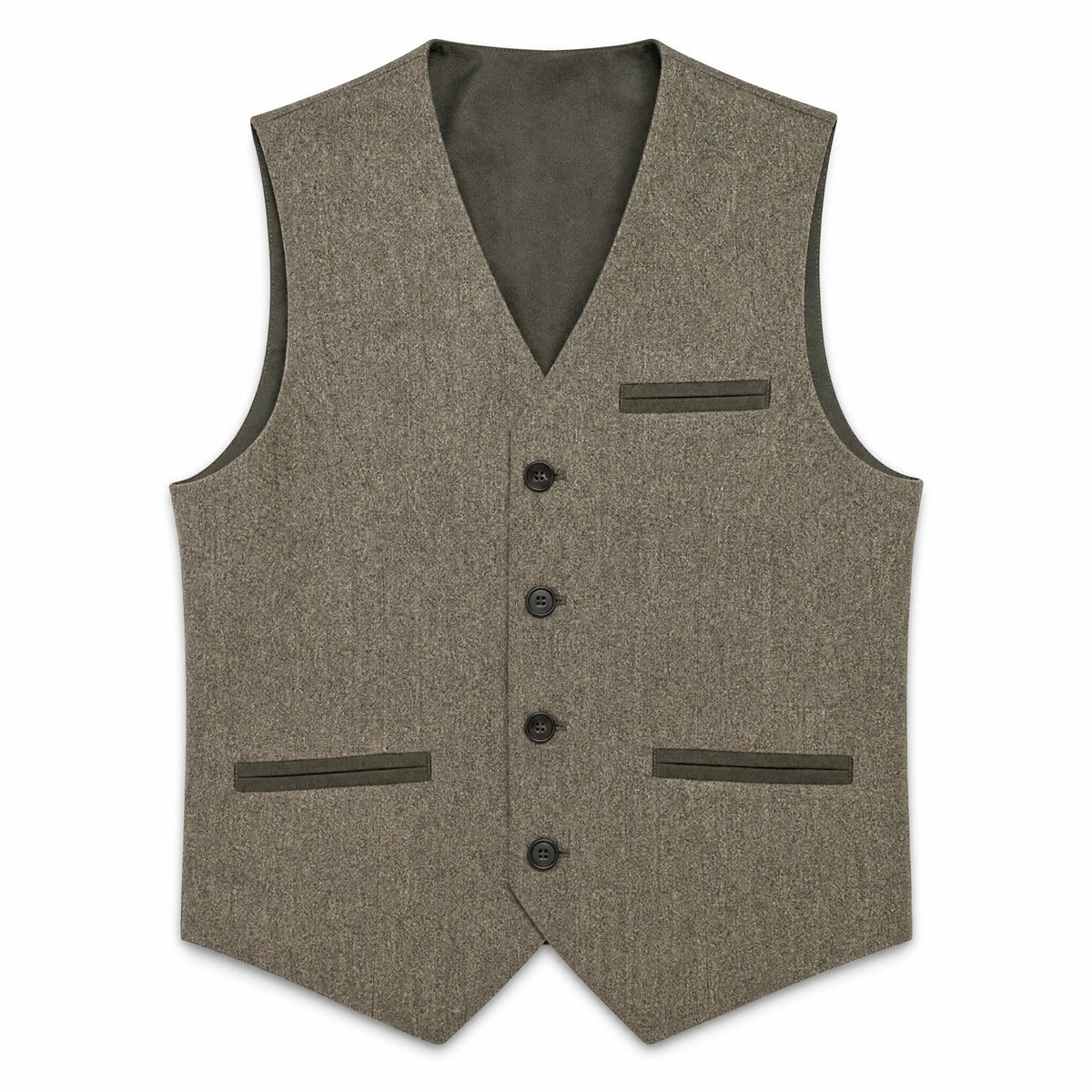 Veste de costume en cuir vintage à boutonnage simple - image principale