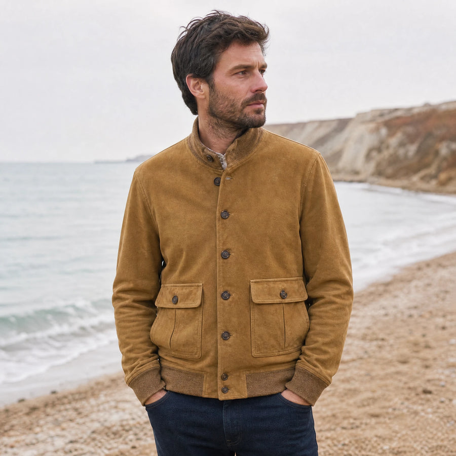 Veste en Daim Homme Vintage - Utilisation GLOBALE