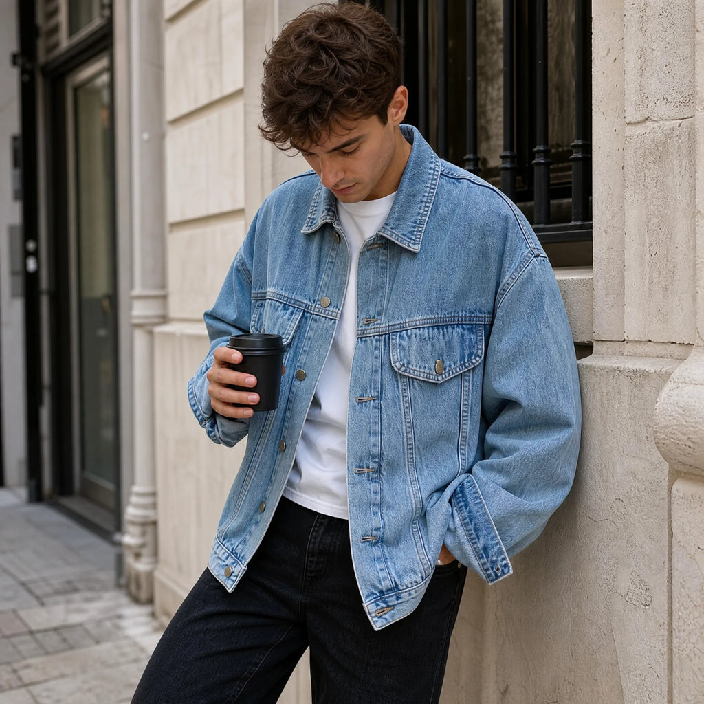 Veste Jean Vintage Oversize - Utilisation GLOBALE