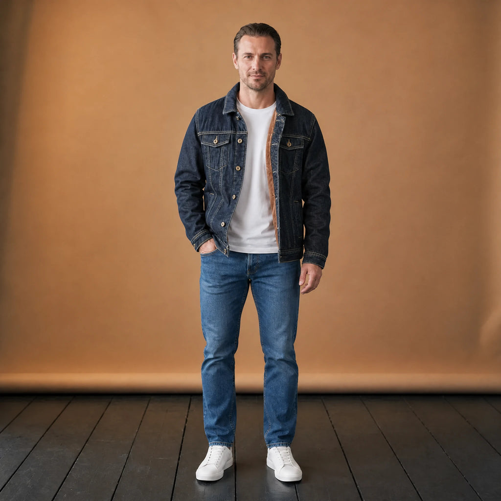 Veste vintage ample en jean pour homme - VETEMENT Studio HOMME