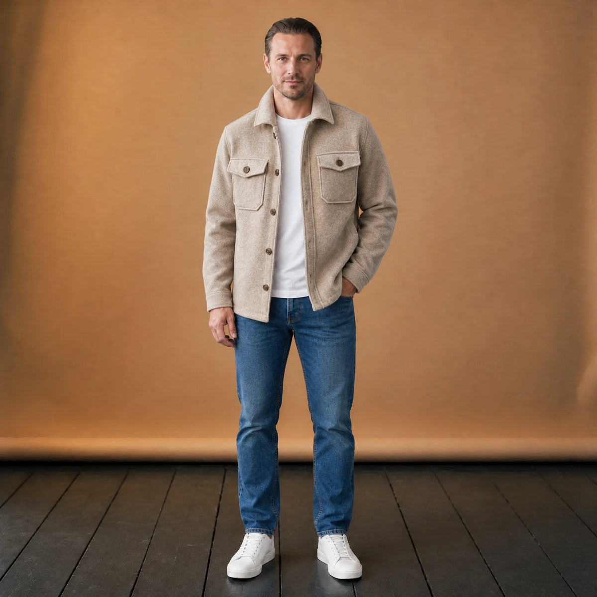 Veste vintage avec poche à revers pour hommes - VETEMENT Studio HOMME