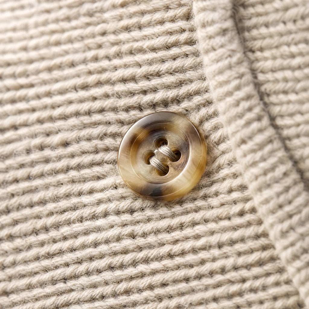 Veste vintage gentleman chic - close-up détail matière
