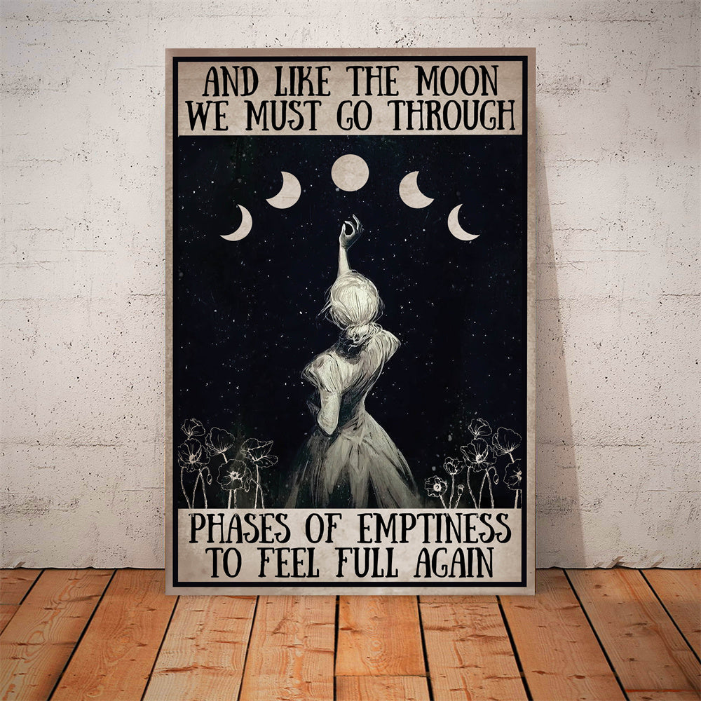 affiche-de-phase-de-lune-vintage