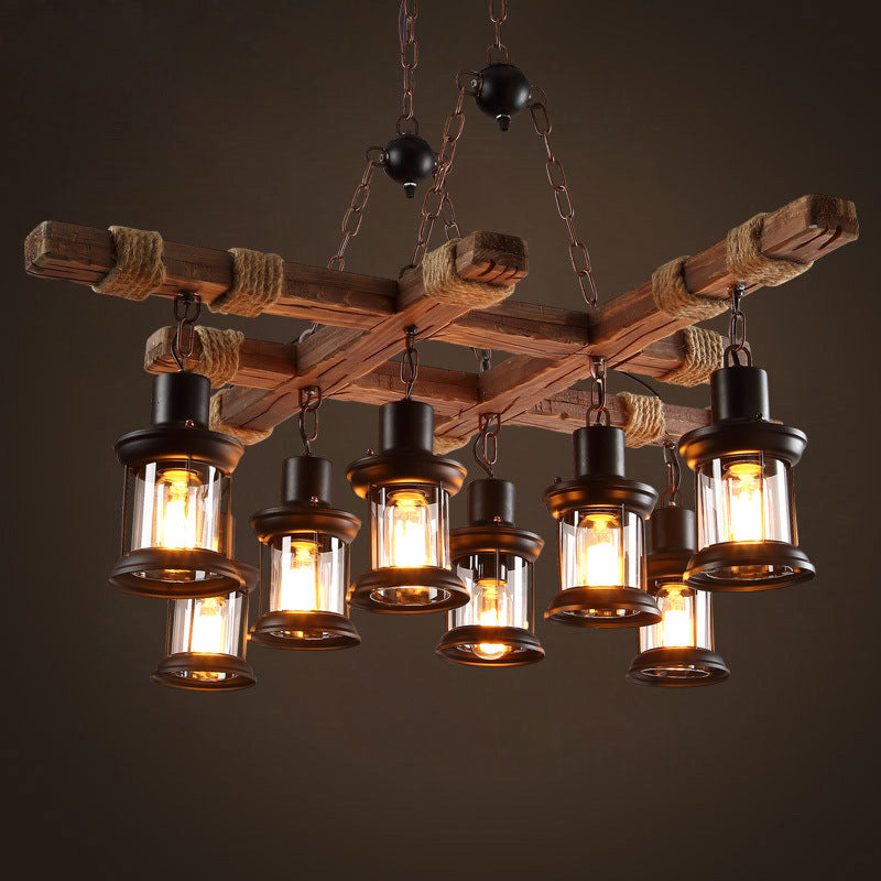 Lámpara de araña de estilo industrial retro