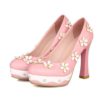 vintage-fleurs-chaussures-escarpins-talons-hauts