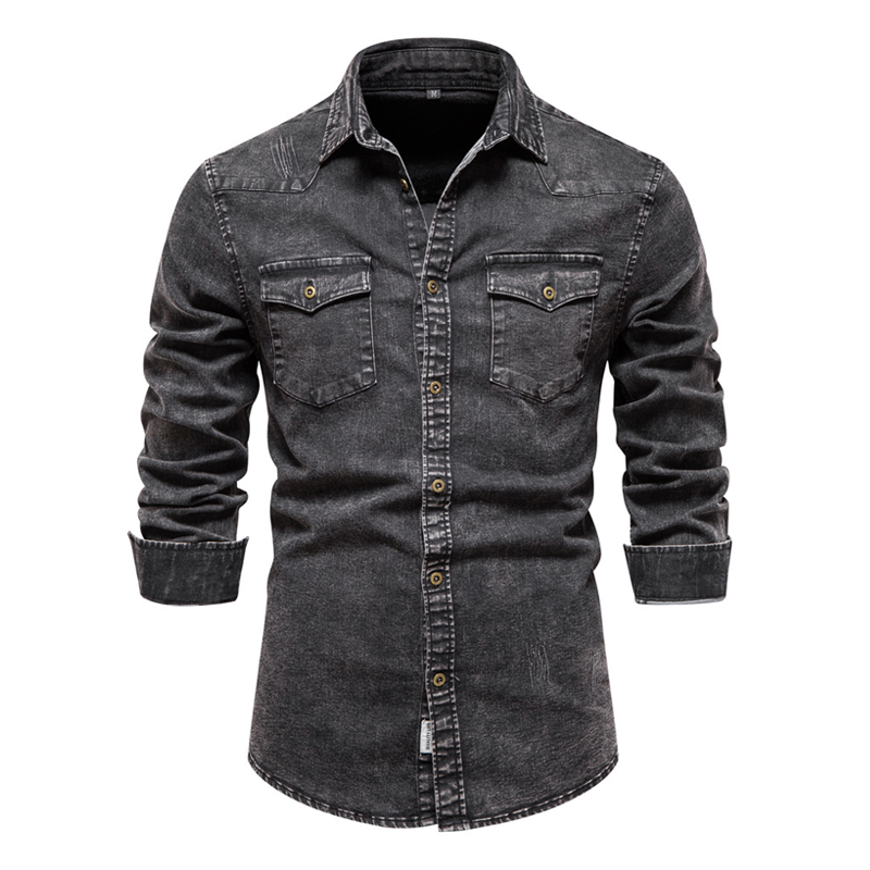 chemise-jean-delave-revers-vintage
