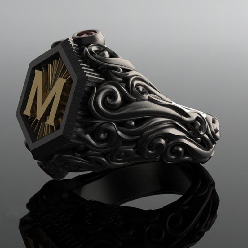 chevaliere-vintage-decoratives-sculptees-personnalisees
