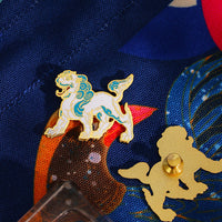 broches-lion-vintage-en-metal