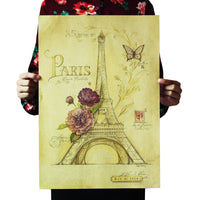 affiche-en-papier-kraft-vintage-de-la-tour-de-paris