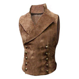 gilet-vintage-col-montant-daim-double-boutonnage