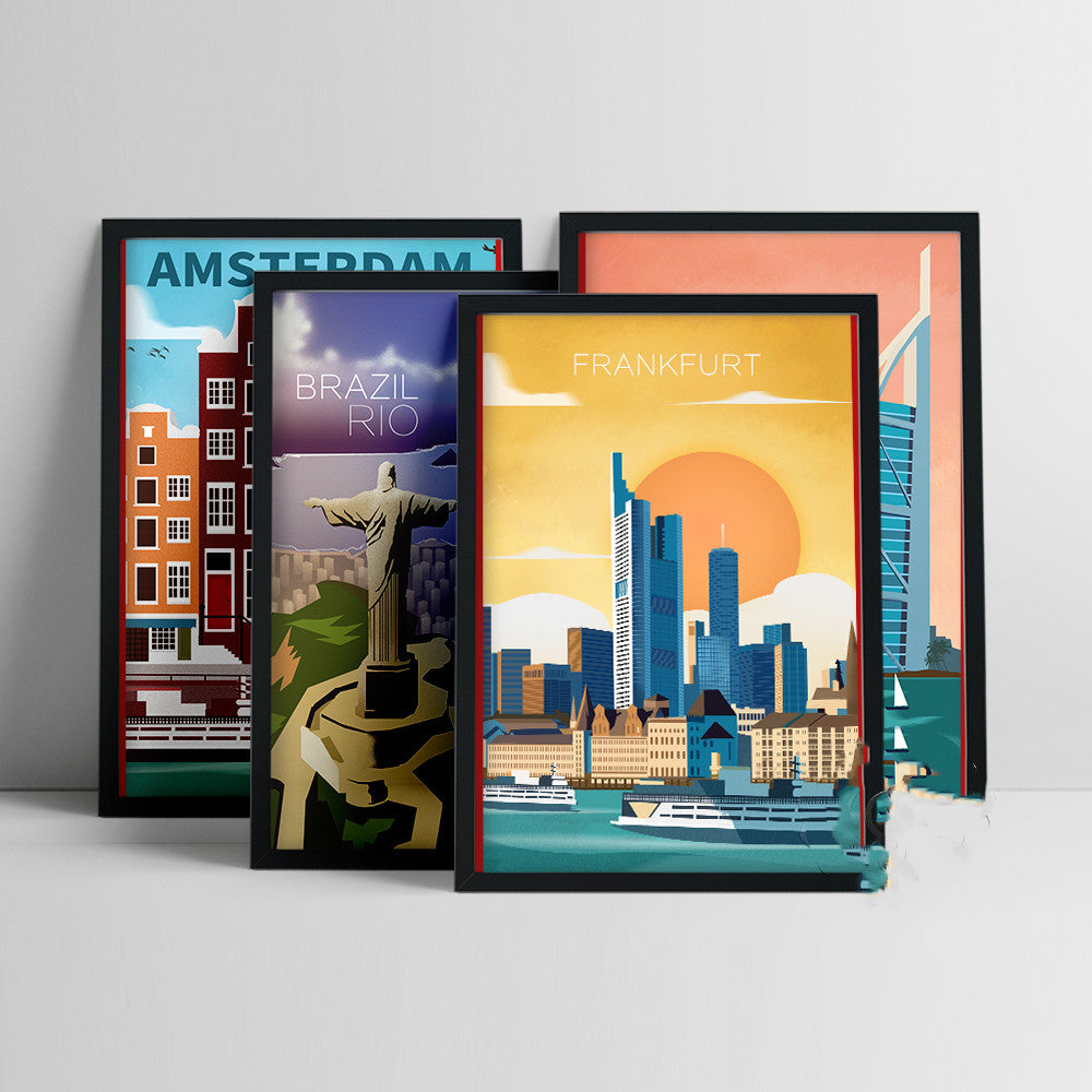 affiche-vintage-world-travel-print