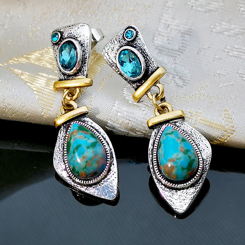 boucles-doreilles-femme-turquoise-vintage