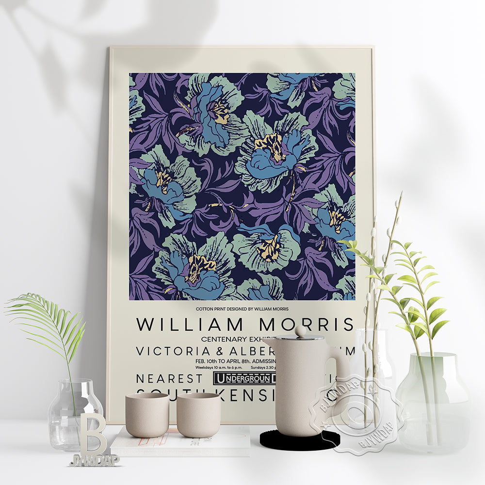 Decoración de flores de cartel vintage