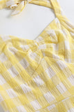 robe-jaune-plaid-des-ann-es-1950