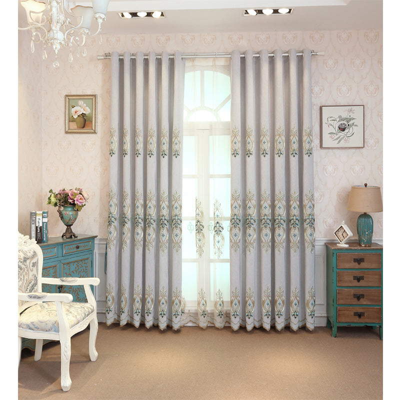 tissu-de-rideau-brode-en-coton-flamme-vintage