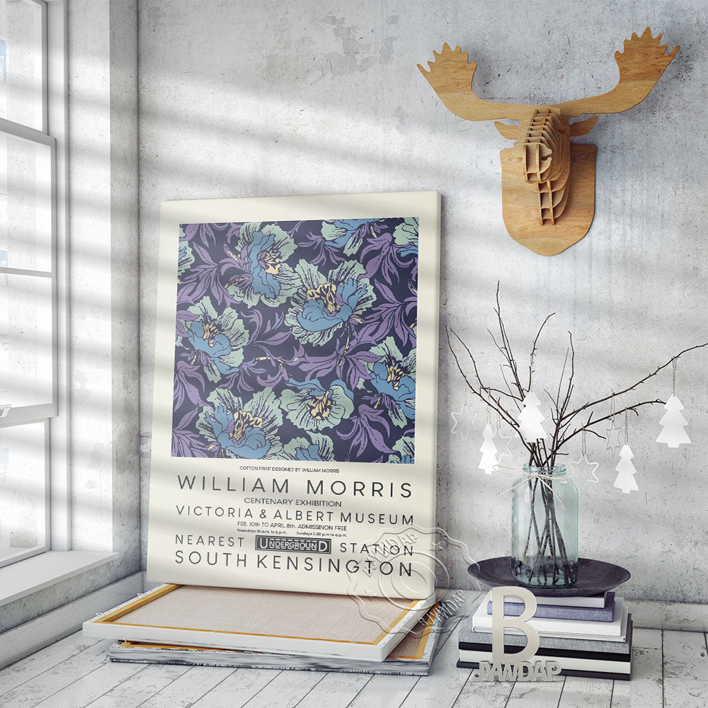 Decoración de flores de cartel vintage