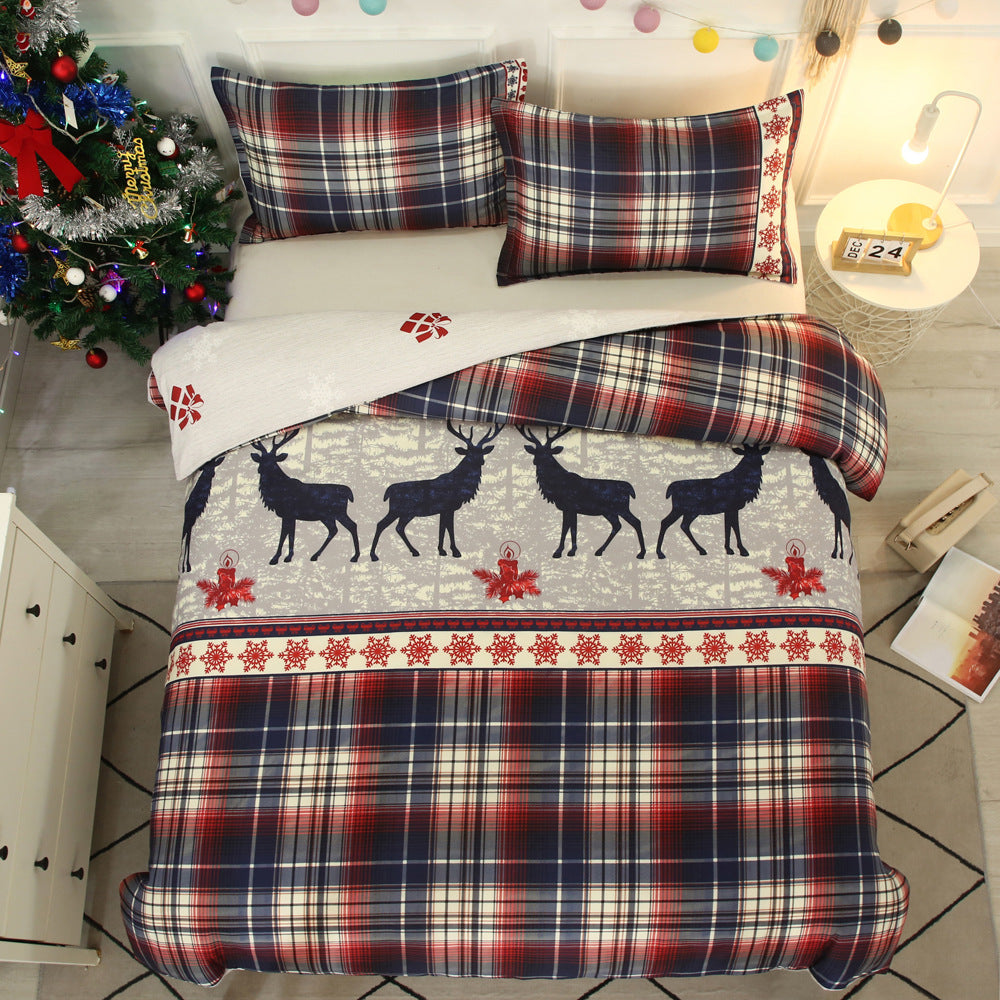 housse-de-couette-lit-chaud-vintage