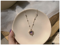 collier-coeur-violet-vintage