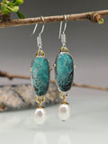 boucles-doreilles-perles-vintage-turquoise