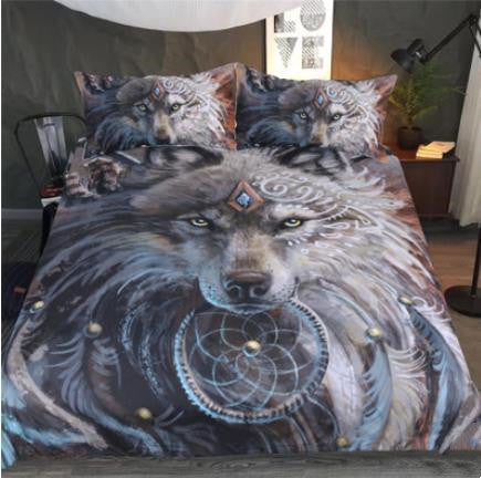 housse-de-couette-wolf-tribe-warrior-vintage