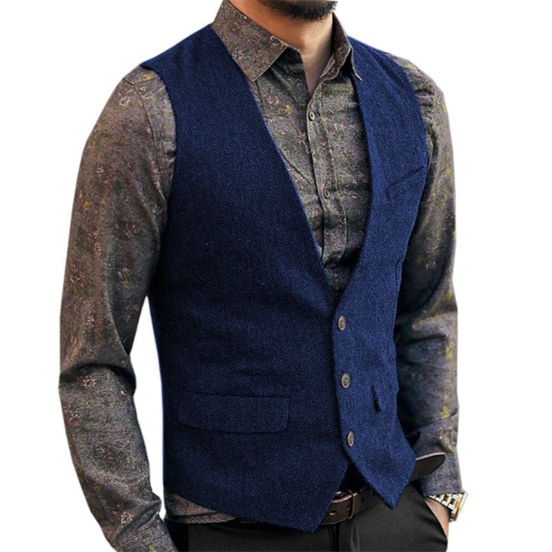 gilet-vintage-tweed-col-v-homme