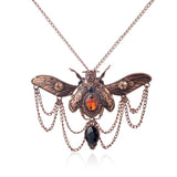 collier-steampunk-pendentif-coccinelle-vintage