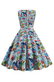 robe-florale-annee-80-des-annees-1950