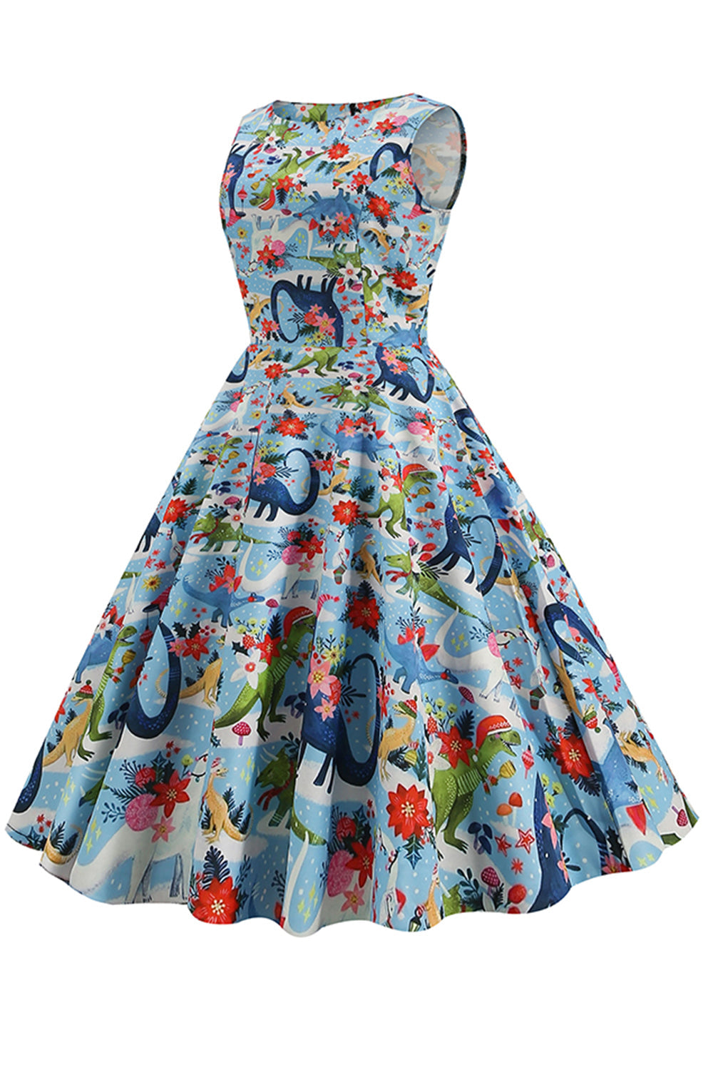 robe-florale-annee-80-des-annees-1950