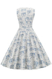 robe-annee-80-a-imprime-florale-des-annees-1950