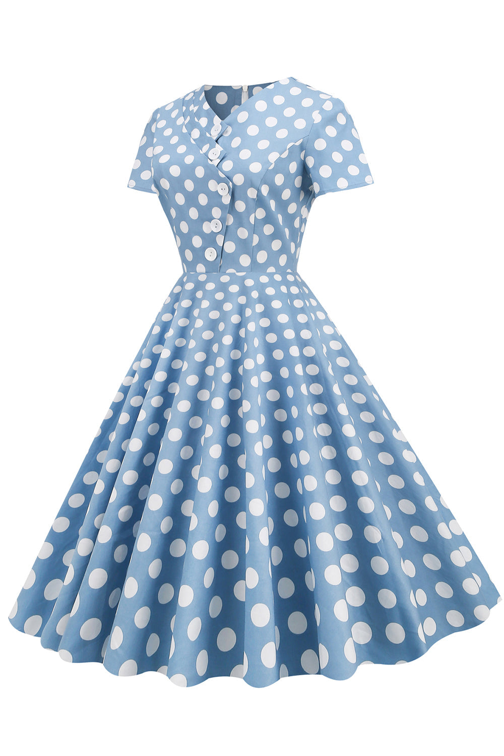 robe-mi-longue-a-pois-annee-80